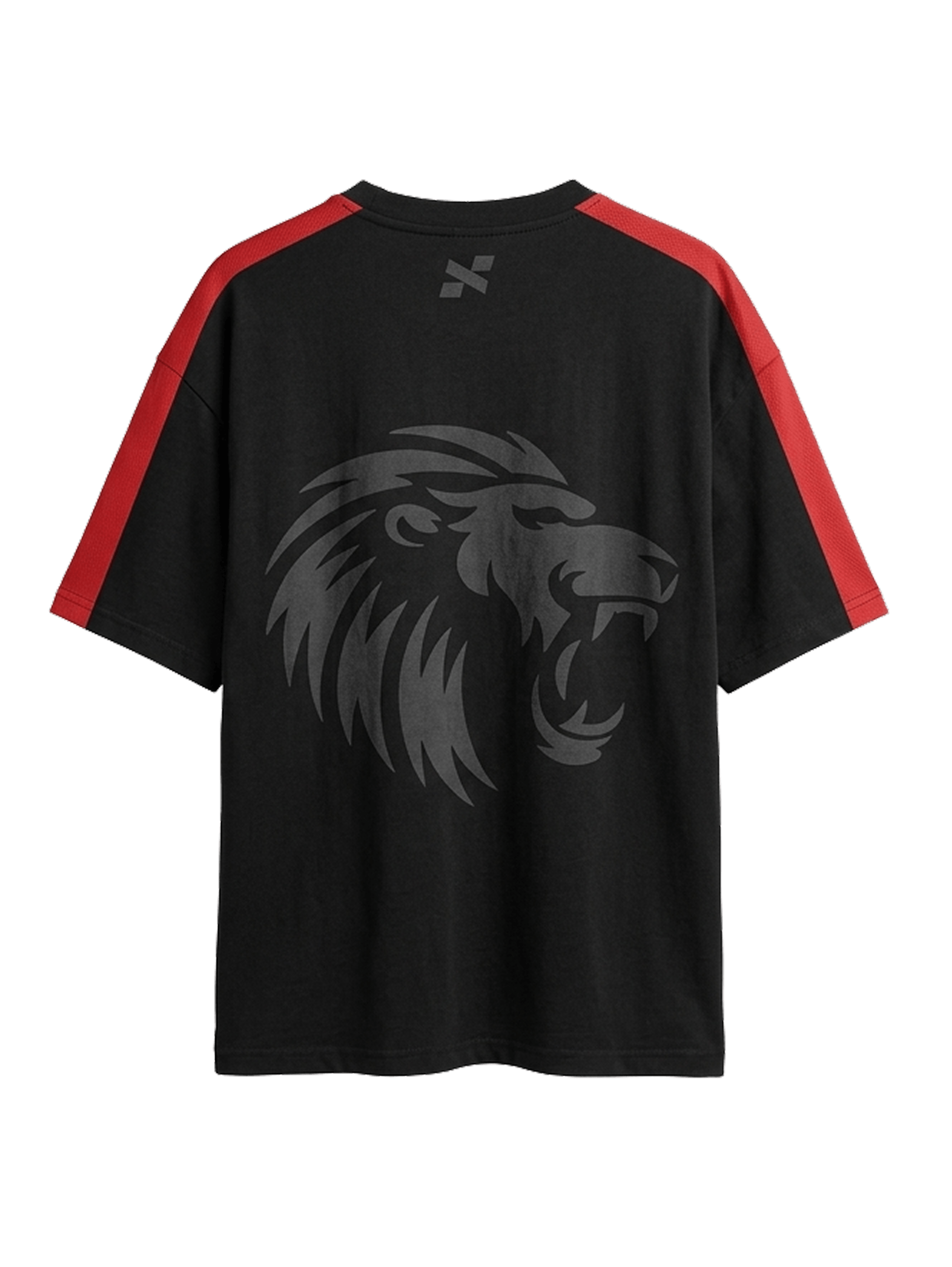 black-red-oversized-tee